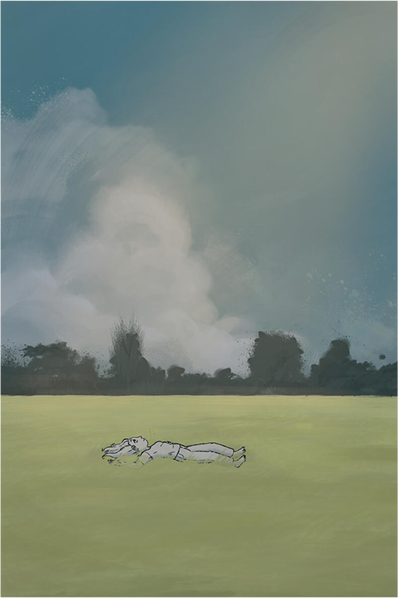 in the field